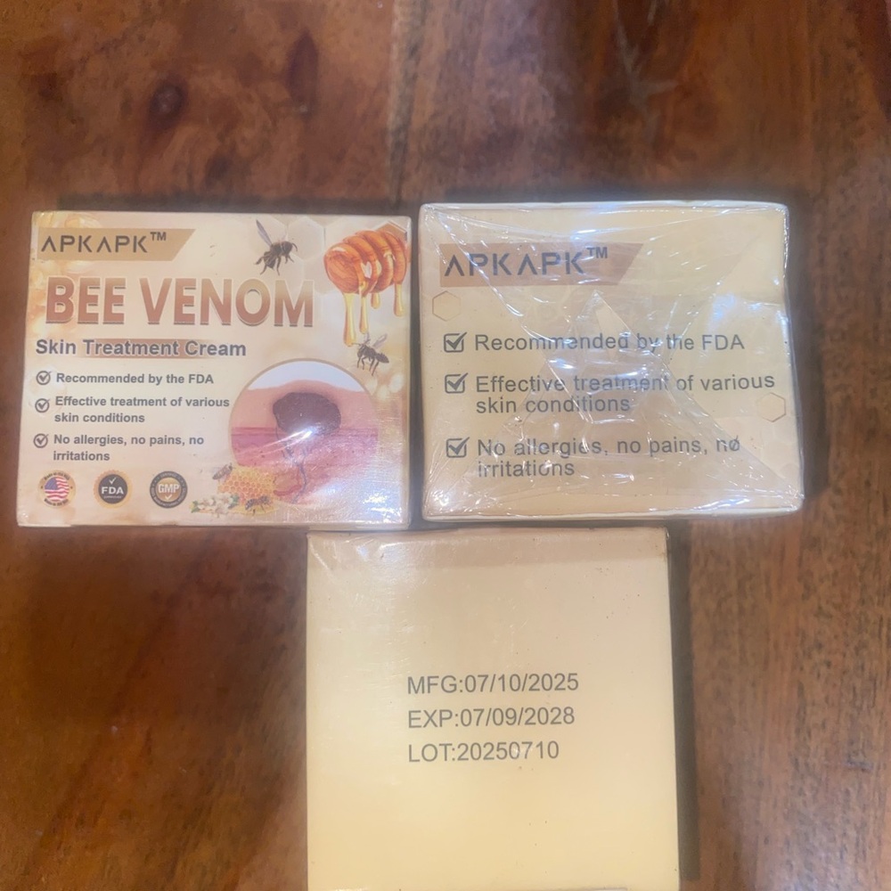 Bee Venom Skin Treatment Cream 3 jars